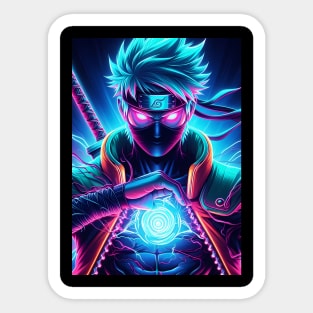 Anime kakashi neon Sticker